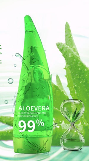 Crema facial hidratante para el cuidado de la piel con gel de aloe